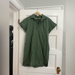 WORN ONCE GAP shift dress in army green size M with pockets
